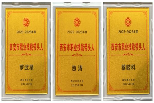 四腾环境三位技术骨干荣获“2025-2026年度西安市职业技能带头人”荣誉称号